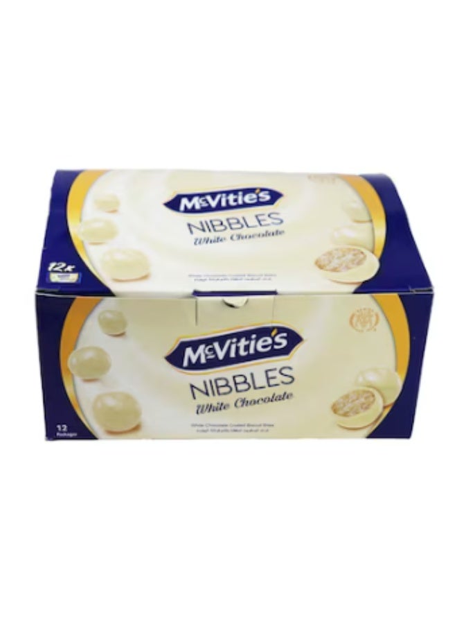 Mcvities McVitie’s Nibbles Biscuit Balls – White Chocolate – 37g – Pack of 12 - Image 1